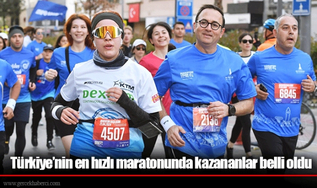 Türkiye’nin en hızlı maratonunda kazananlar belli oldu