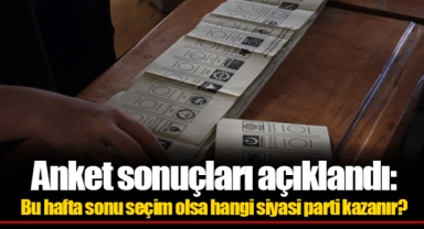 Anket sonuçları açıklandı: Bu hafta sonu seçim olsa hangi siyasi parti kazanır?