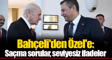 Bahçeli'den Özel'e: Saçma sorular, seviyesiz ifadeler