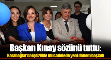 Başkan Kınay sözünü tuttu: Karabağlar'da işsizlikle mücadelede yeni dönem başladı