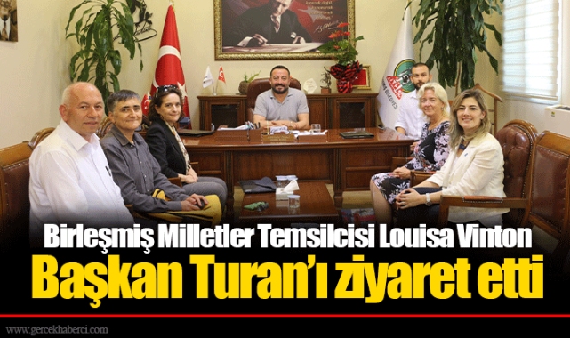 Birleşmiş Milletler Temsilcisi Louisa Vinton  Başkan Turan’ı ziyaret etti