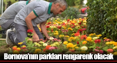 Bornova’nın parkları rengarenk olacak
