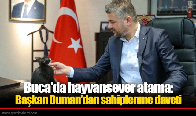 Buca'da hayvansever atama: Başkan Duman'dan sahiplenme daveti
