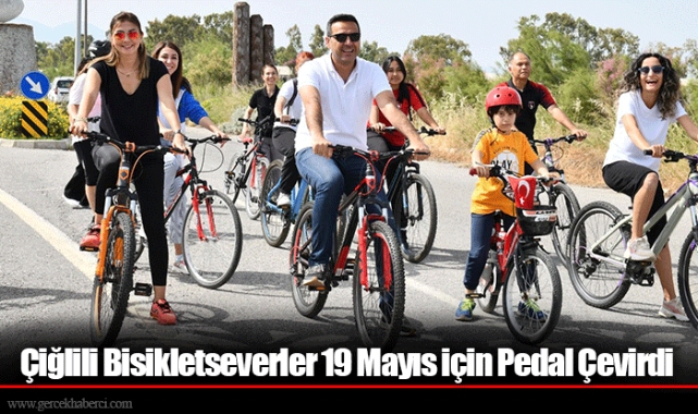 Çiğlili Bisikletseverler 19 Mayıs için Pedal Çevirdi