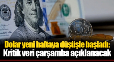 Dolar yeni haftaya düşüşle başladı: Kritik veri çarşamba açıklanacak