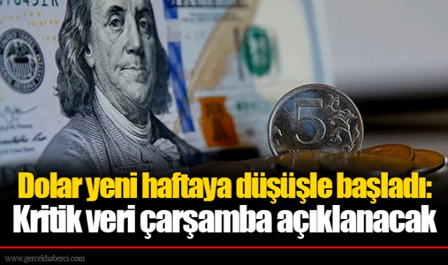 Dolar yeni haftaya düşüşle başladı: Kritik veri çarşamba açıklanacak