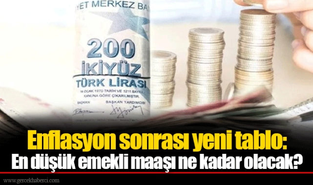 Enflasyon sonrası yeni tablo: En düşük emekli maaşı ne kadar olacak?