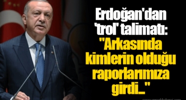Erdoğan'dan 'trol' talimatı: