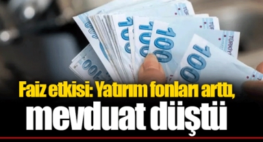 Faiz etkisi: Yatırım fonları arttı, mevduat düştü