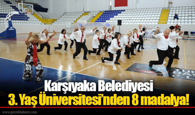 Karşıyaka Belediyesi 3. Yaş Üniversitesi’nden 8 madalya!