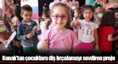 Konak’tan çocuklara diş fırçalamayı sevdiren proje