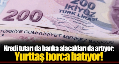 Kredi tutarı da banka alacakları da artıyor: Yurttaş borca batıyor!