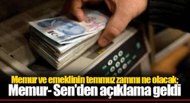 Memur ve emeklinin temmuz zammı ne olacak; Memur- Sen'den açıklama geldi