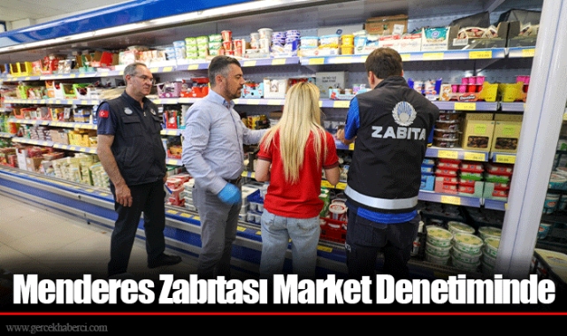 Menderes Zabıtası Market Denetiminde