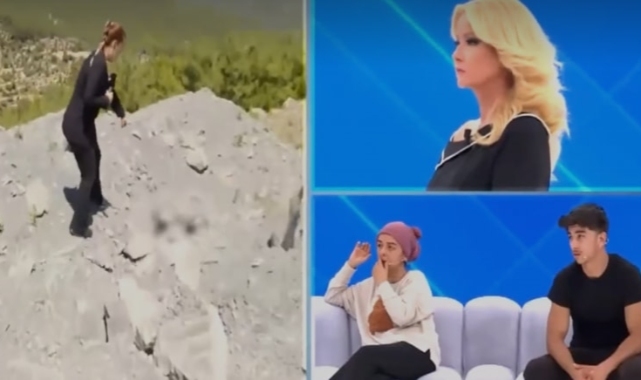 Muhabir canlı yayında ceset buldu