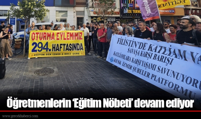 Öğretmenlerin ‘Eğitim Nöbeti’ devam ediyor