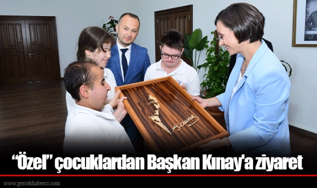 “Özel” çocuklardan Başkan Kınay'a ziyaret