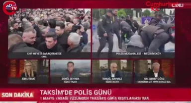 Polisten canlı yayında ‘gazetecileri süpürün’ emri: ‘Bu aşağılık bir ifade’