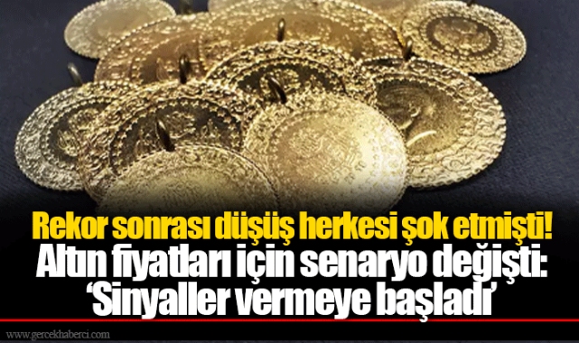 Rekor sonrası düşüş herkesi şok etmişti! Altın fiyatları için senaryo değişti: ‘Sinyaller vermeye başladı’