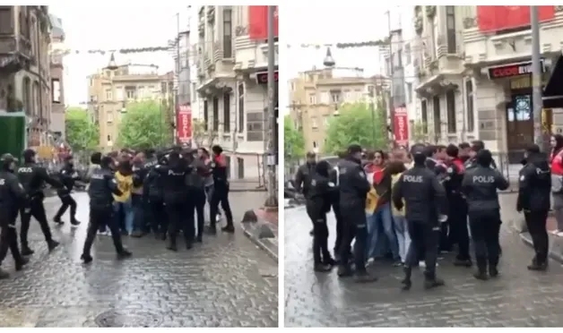 Taksim Meydanı'na çıkmak isteyen gruba gözaltı