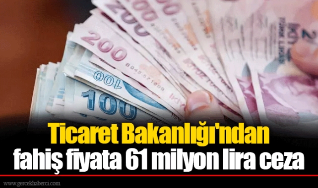 Ticaret Bakanlığı'ndan fahiş fiyata 61 milyon lira ceza
