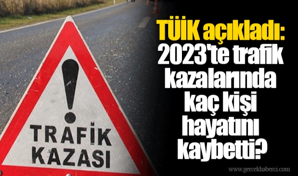 TÜİK açıkladı: 2023'te trafik kazalarında kaç kişi hayatını kaybetti?