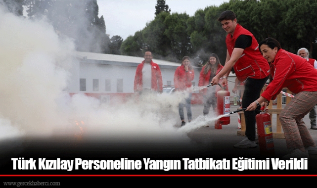Türk Kızılay Personeline Yangın Tatbikatı Eğitimi Verildi