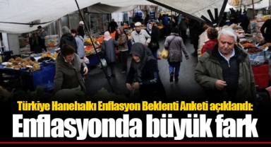 Türkiye Hanehalkı Enflasyon Beklenti Anketi açıklandı: Enflasyonda büyük fark