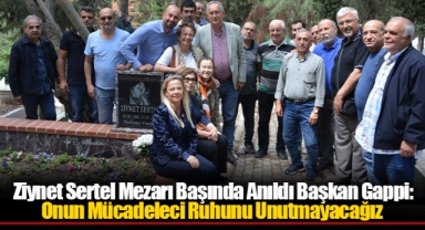 Ziynet Sertel Mezarı Başında Anıldı Başkan Gappi: Onun Mücadeleci Ruhunu Unutmayacağız