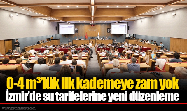0-4 m³’lük ilk kademeye zam yok