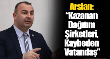 Arslan: “Kazanan Dağıtım Şirketleri, Kaybeden Vatandaş”