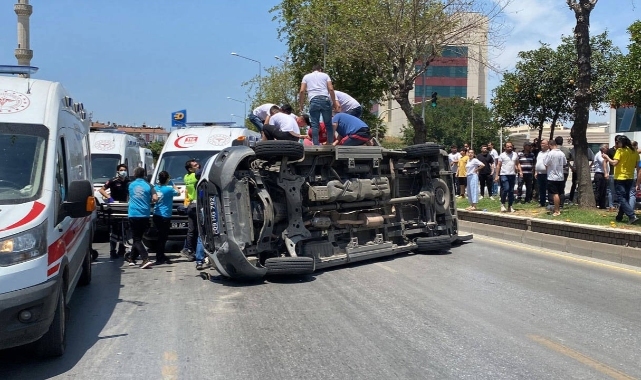 Aydın'da devrilen ambulanstaki hasta hayatını kaybetti