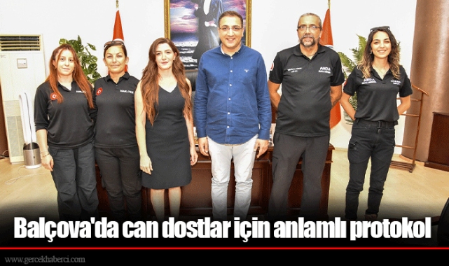 Balçova'da can dostlar için anlamlı protokol