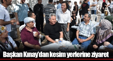 Başkan Kınay’dan kesim yerlerine ziyaret
