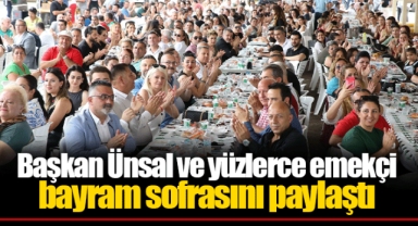 Başkan Ünsal ve yüzlerce emekçi bayram sofrasını paylaştı