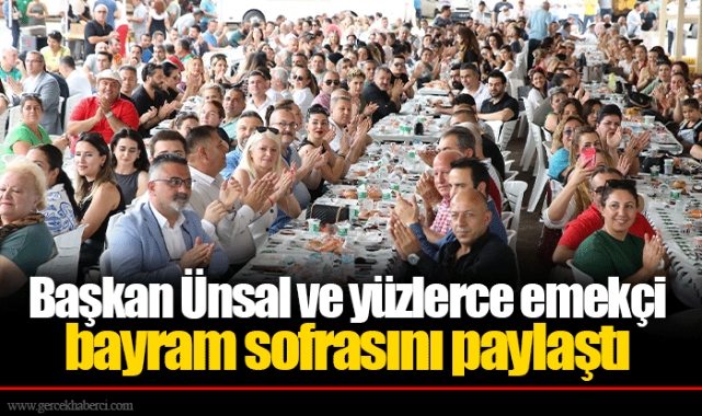 Başkan Ünsal ve yüzlerce emekçi bayram sofrasını paylaştı