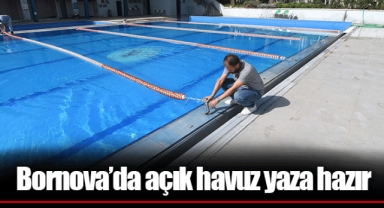 Bornova’da açık havuz yaza hazır