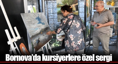 Bornova’da kursiyerlere özel sergi