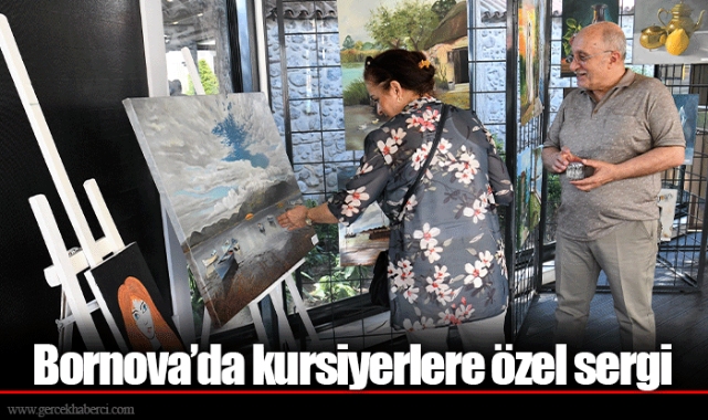 Bornova’da kursiyerlere özel sergi