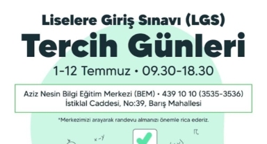 Buca Belediyesi tercih sürecinde öğrencilerin yanında