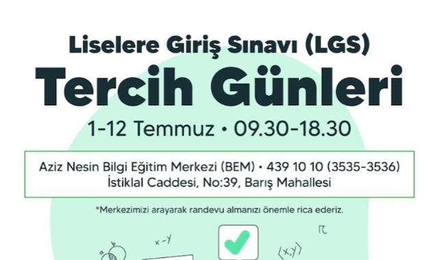 Buca Belediyesi tercih sürecinde öğrencilerin yanında