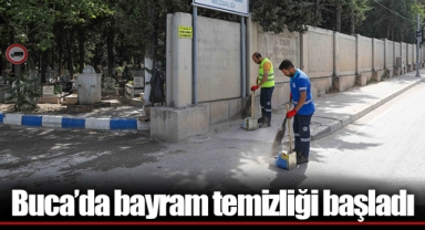 Buca’da bayram temizliği başladı