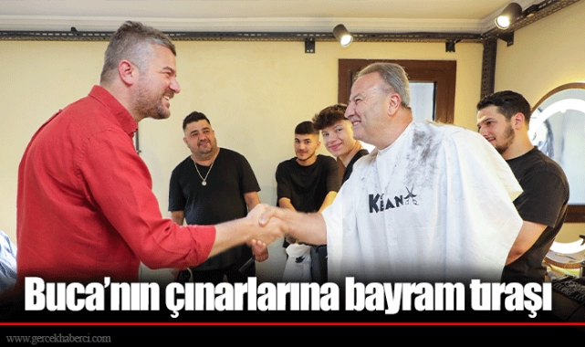 Buca’nın çınarlarına bayram tıraşı