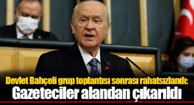 Devlet Bahçeli grup toplantısı sonrası rahatsızlandı: Gazeteciler alandan çıkarıldı