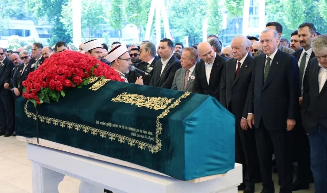 Erdoğan, Özer Uçuran Çiller'in cenaze törenine katıldı