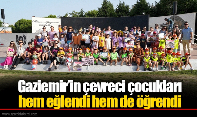 Gaziemir’in çevreci çocukları hem eğlendi hem de öğrendi