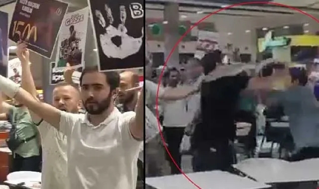 Hamburgercide Sıra Bekleyenlere Tekmeli Tokatlı Saldırı