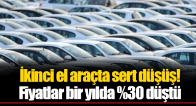 İkinci el araçta sert düşüş! Fiyatlar bir yılda %30 düştü