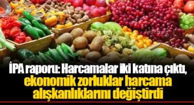 İPA raporu: Harcamalar iki katına çıktı, ekonomik zorluklar harcama alışkanlıklarını değiştirdi