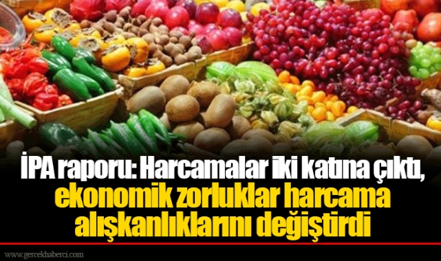 İPA raporu: Harcamalar iki katına çıktı, ekonomik zorluklar harcama alışkanlıklarını değiştirdi